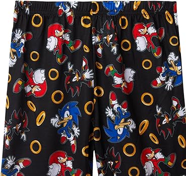 Amazon.com: Sonic The Hedgehog Boys' Shorts and Sleep Shirt Kids