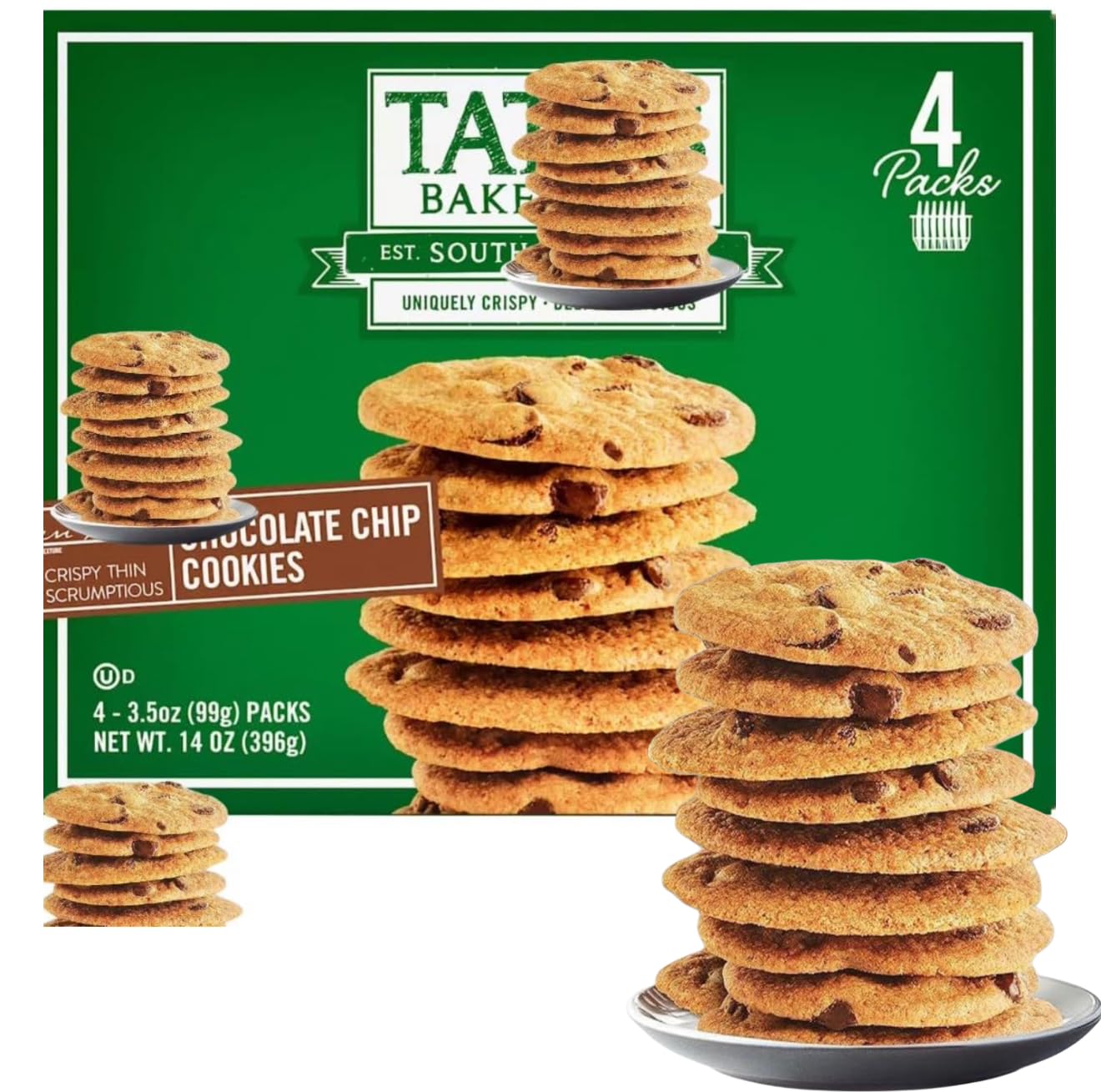 Chocolate Chip Cookies, Baked Treats, 14 Ounces