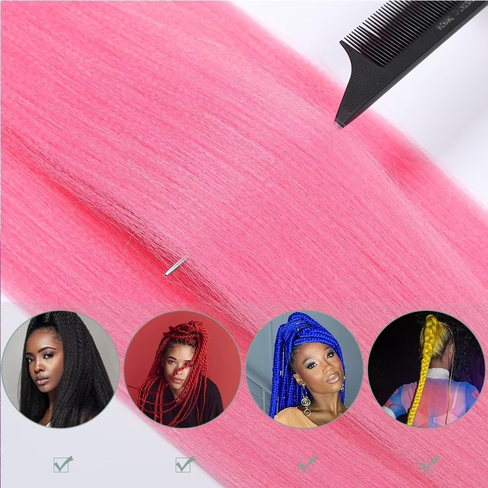 YDDM Capelli Per Treccine Africane Morado Extension Treccine Texture Yaki Easy Install per Principianti 32 Pollici 3 Pezzi Capelli Leggeri e Naturali per Box Braids, Twist e Crochet — view 23