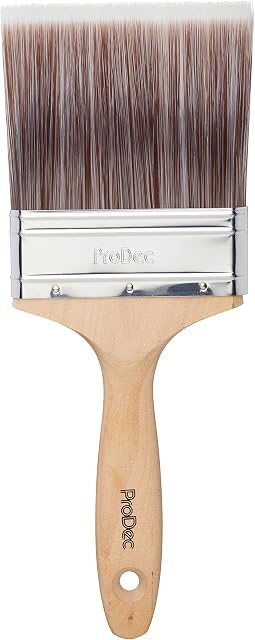 ProDec 4 inch Premier Trade Professional Synthetic Paint Brush for a Smooth Finish Painting with Emulsion, Gloss and Satin Paints on Walls, Ceilings, Wood and Metal, 4" 100mm