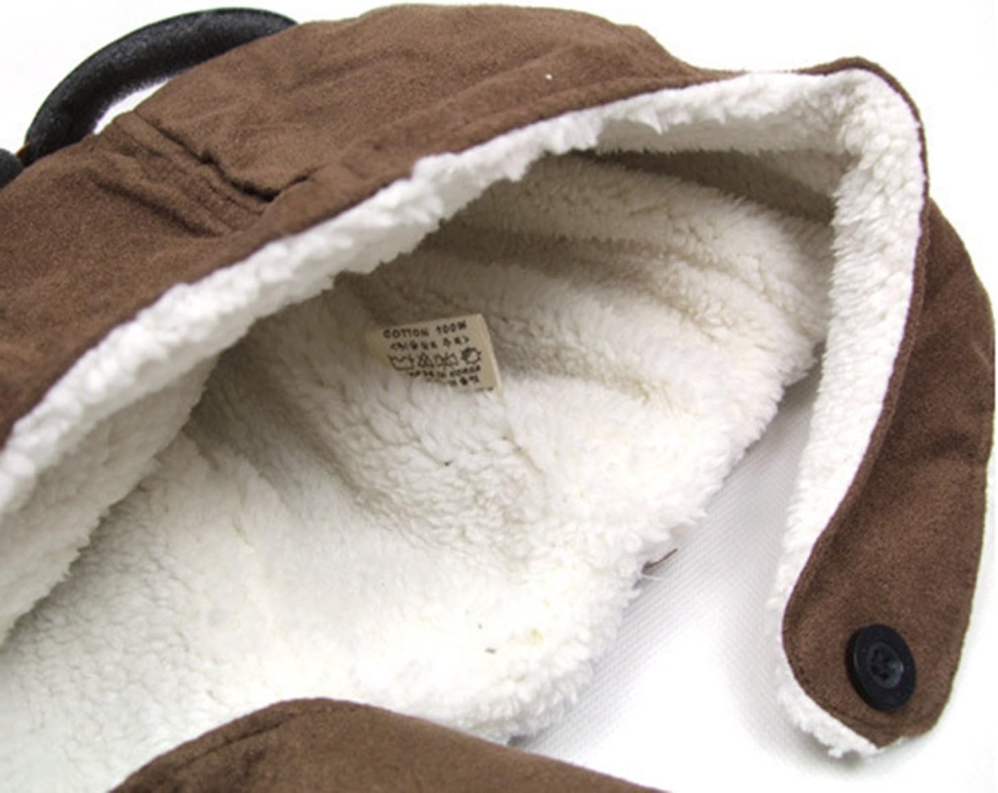 Adorable Pilot Aviator Warm Hat Brown Beanie Plush Cap Fleece Warm Hat Cap with Earmuffs Baby Toddler Protect