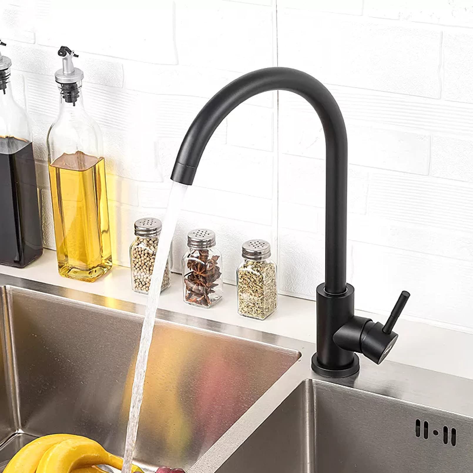 Robinet extractible noir pour évier de cuisine simplifiez votre vaisselle au quotidien