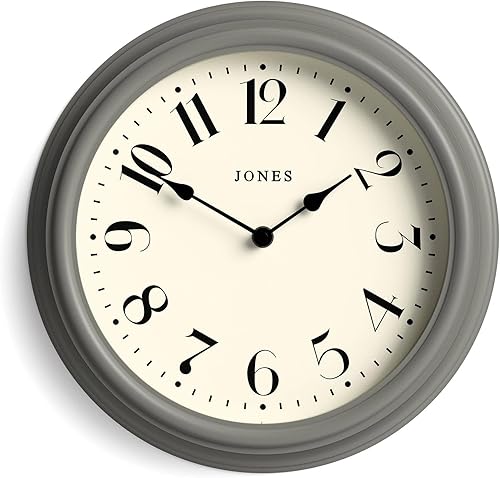 Miniatura 10 de JONES CLOCKS Serenity - Reloj de pared, reloj redondo clásico, 12 pulgadas, verde, números arábigos, diseño decorativo ideal para cocina, sala de
