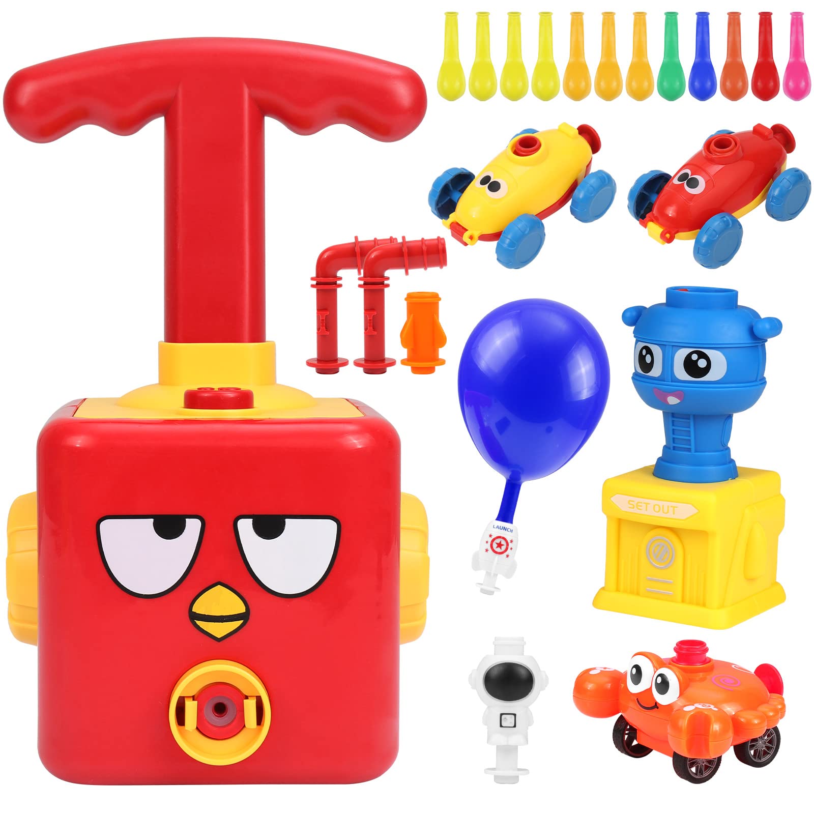 Macchinina Ad Aria Con Lancia Palloncini, Giocattolo Educativo Per Bambini E Ragazzi, 3+ Anni, Colori Assortiti