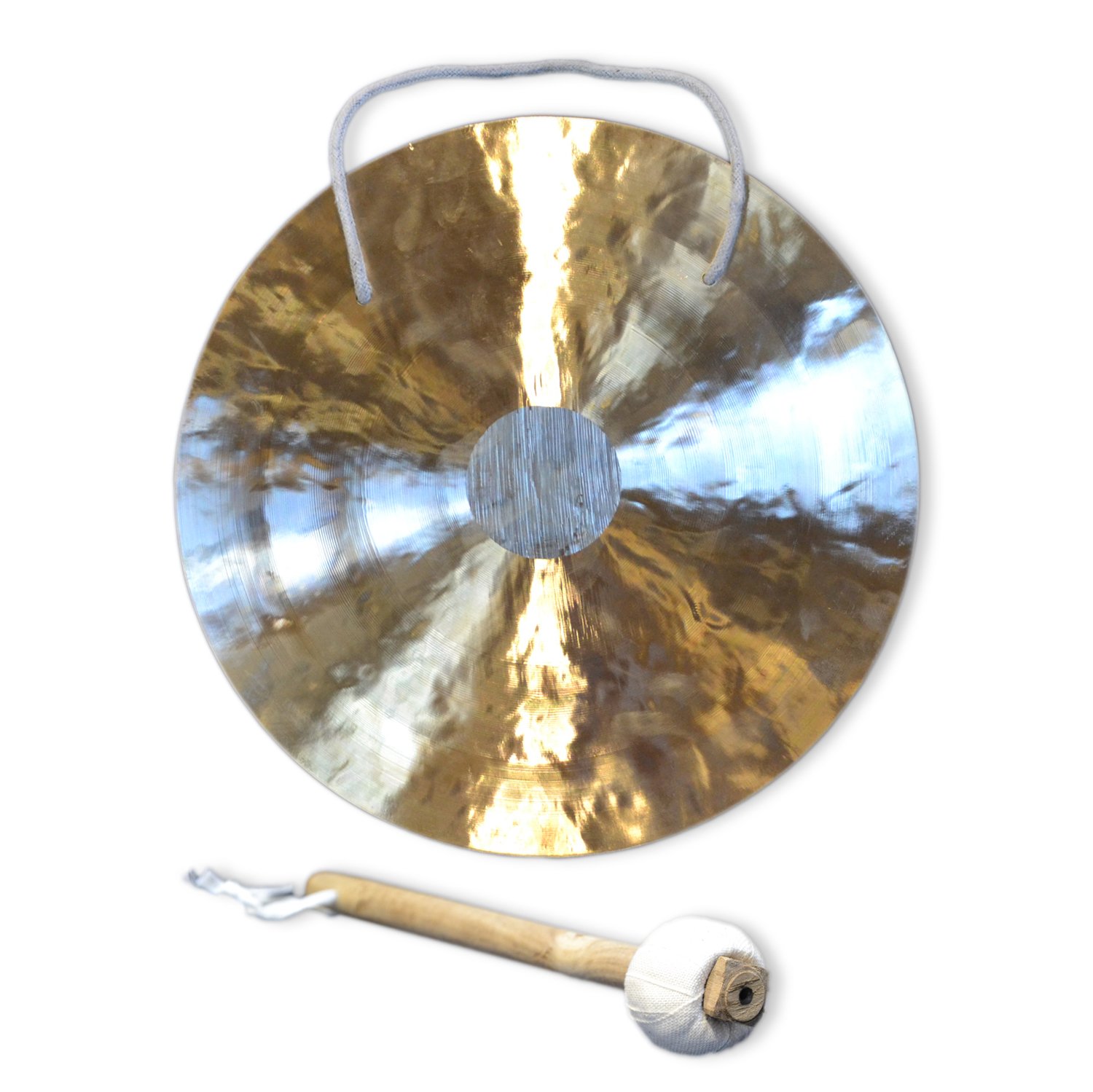 Feng gong/Wind gong tradizionale 12": 30 cm, strumento musicale fatto a mano, qualità superiore e suono unico - Musica, meditazione, relax, decorazione