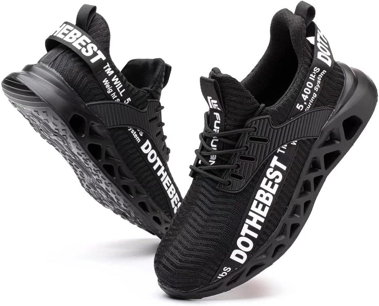 Steel Toe Sneakers for Men Women Lightweight Indestructible Work Shoes Puncture Proof Comfortable Slip On Safety Shoes for Industrial,Coustruction