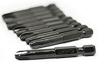 Vista 4 de UFFY - Insertar 1" pulgadas Phillips PH # 1 Power Impact Bit 10 pack 1/4 Hex