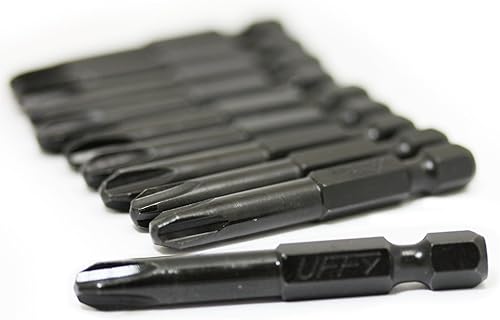 Miniatura 10 de UFFY - Broca de impacto Phillips PH # 2 de 6 pulgadas, paquete de 10 unidades de 14 hexagonal