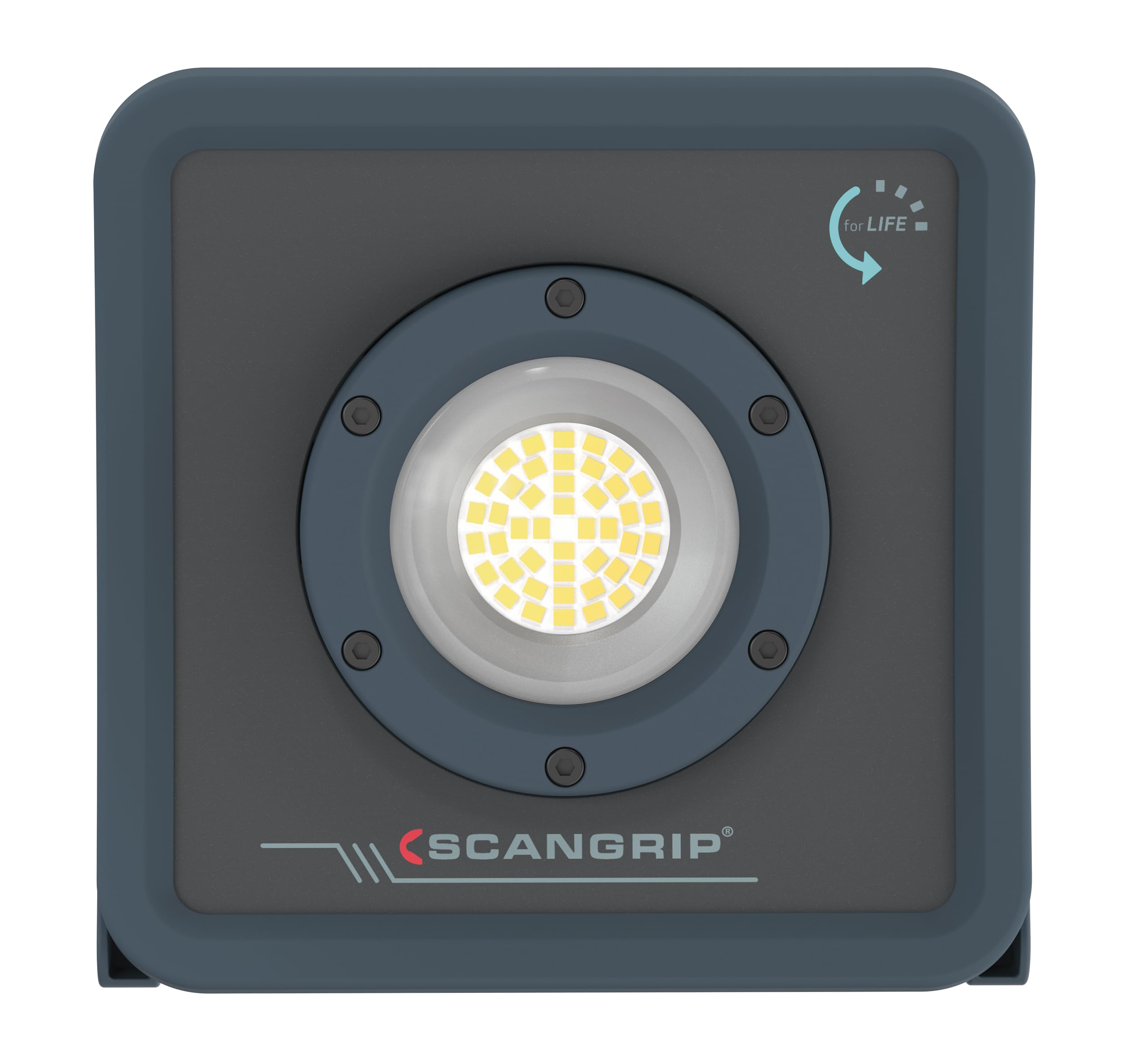 Scangrip NOVA R, wiederaufladbare USB-C-LED-Lampe, kompakt und leicht zu transportieren, ergonomisches Design, Wasser- und staubgeschützt, 2000 Lumen