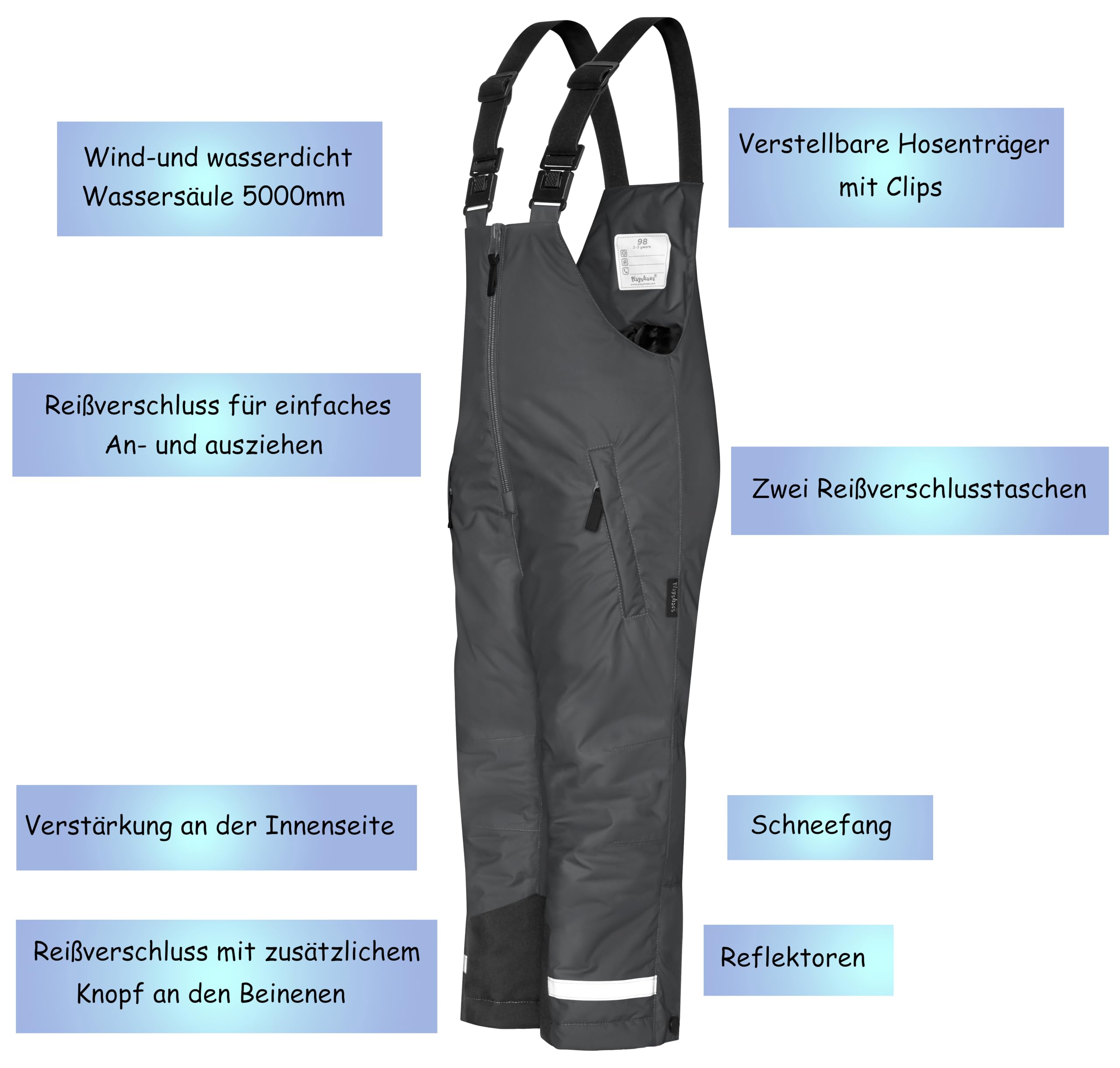 Playshoes Winterhose - Pantalon de Neige - Classique - Mixte Enfant