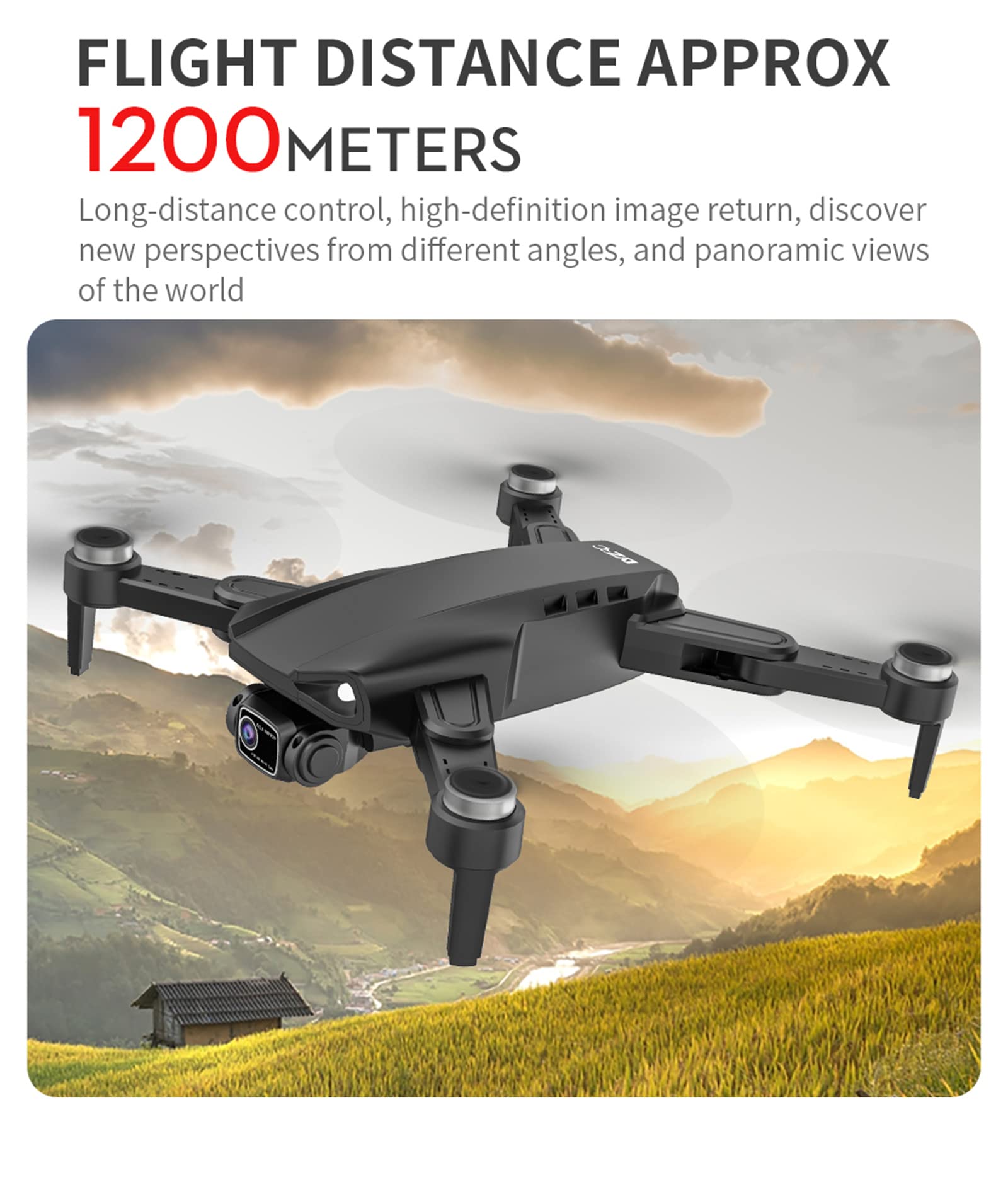 Drone GPS Con Fotocamera Per Adulti 4K, 5G FPV Live Video RC Quadricottero Per Principianti Giocattoli Regalo, 2 Batterie, GPS Ritorno Automatico A Casa, Seguimi, Controllo Di Gravità, Waypoint Fly