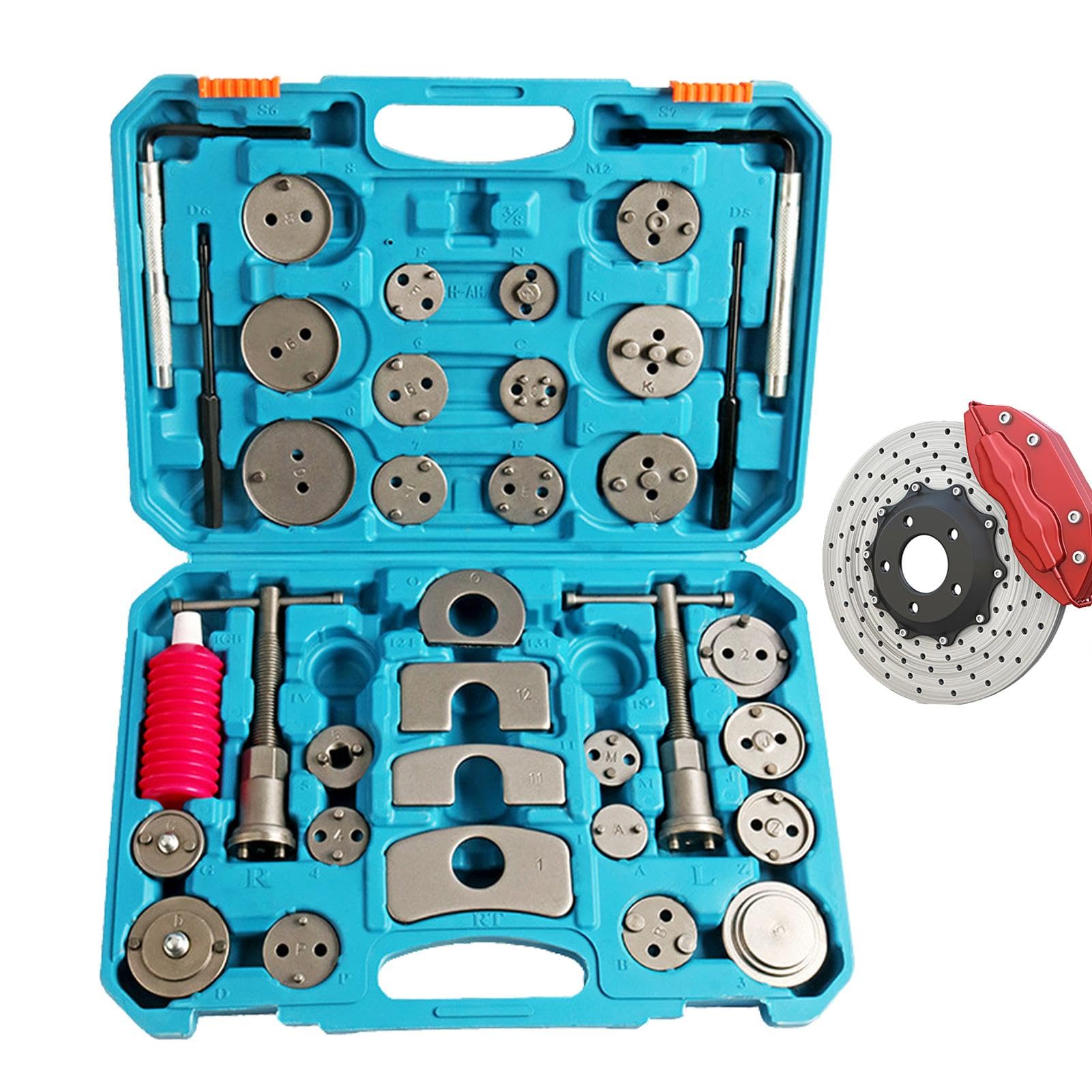 Strumento per La Compressione dei Pistoni dei Freni Attrezzo Resistente per | Kit Attrezzi Auto per Officina Meccanica e Riparazione Domestica