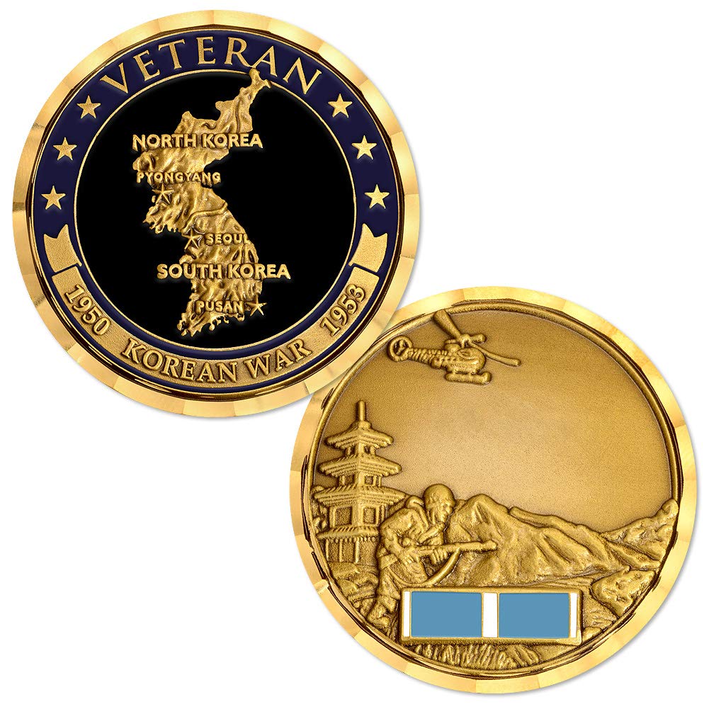 Korea War Veteran Challenge Coin - Engravable -1 Korea War Veteran Challenge Coin - Engravable -1