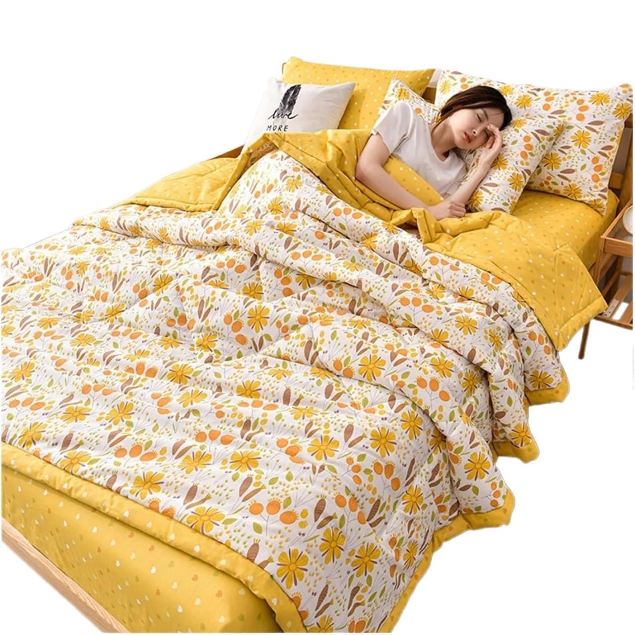 DUBTEDHOU Summer Blanket Lightweight Cooling Blanket Air Condition Summer Quilt Multicolor Multiple Sizes(A6,Quilt-100X150CM)