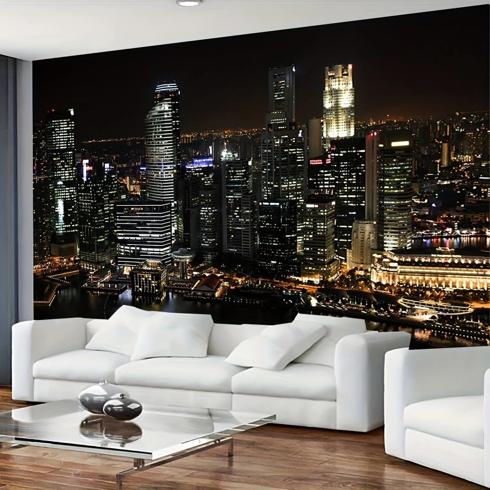 FENDROM X-Large City Night Punk Cityspace Tapestry Night Street Architecture Wall Decor City Skyline Wall Hanging Decorations Tapestry for Home Living Room Gaming Room Dorm
