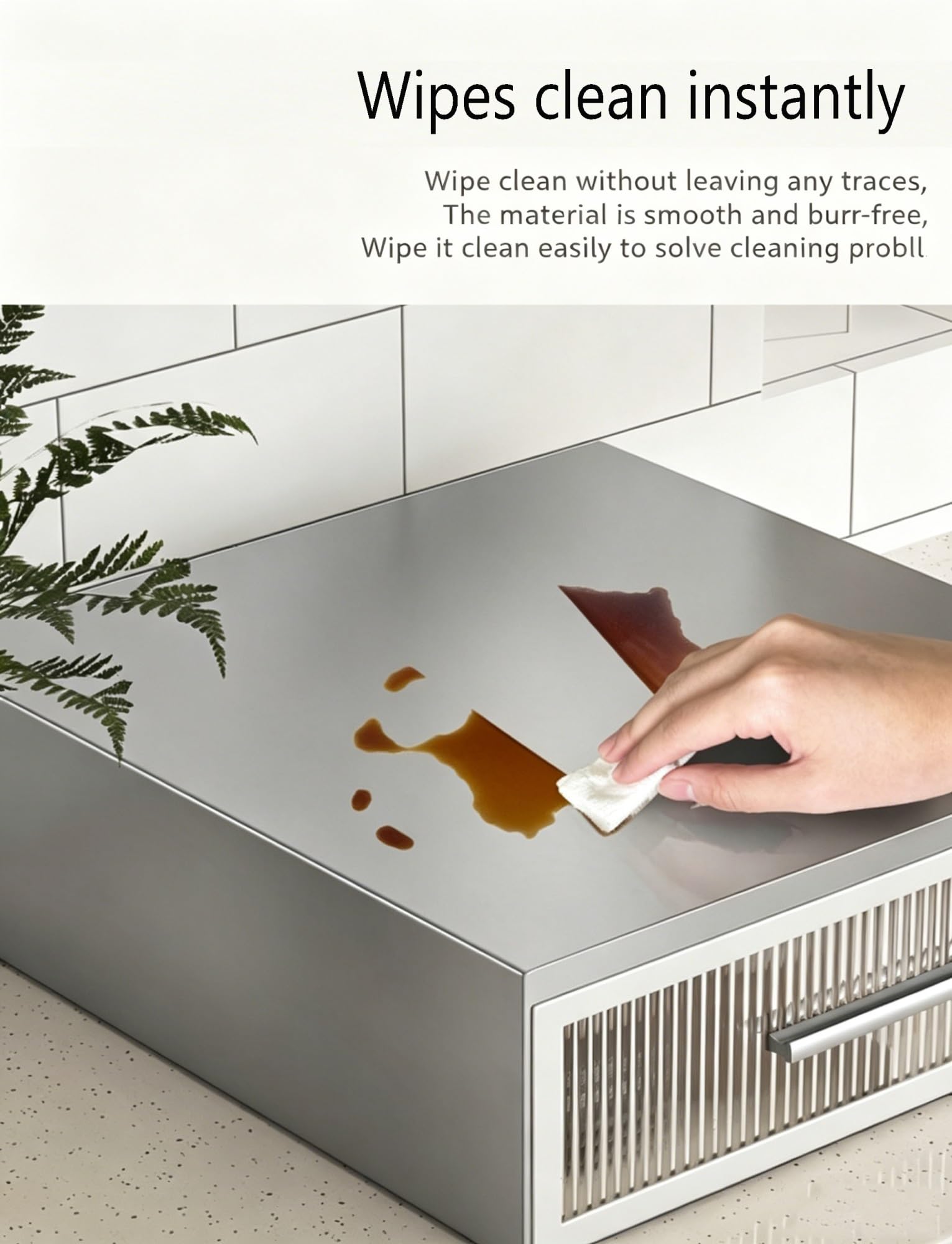 Este Organizador de cápsulas de café de sobremesa con Tapa, Estante de Almacenamiento extraíble para la Base de la cafetera para cápsulas de café, bolsitas de té (Leche, 6 Compartimentos)