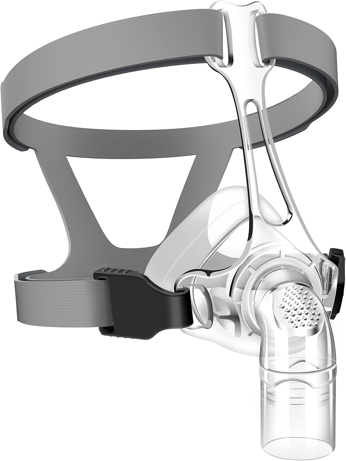 CPAP Mask - Includes Headgear, Elbow/Swivel and Nasal Cushion - Suitable for CPAP Machine - Reusable CPAP Supplies - Medium