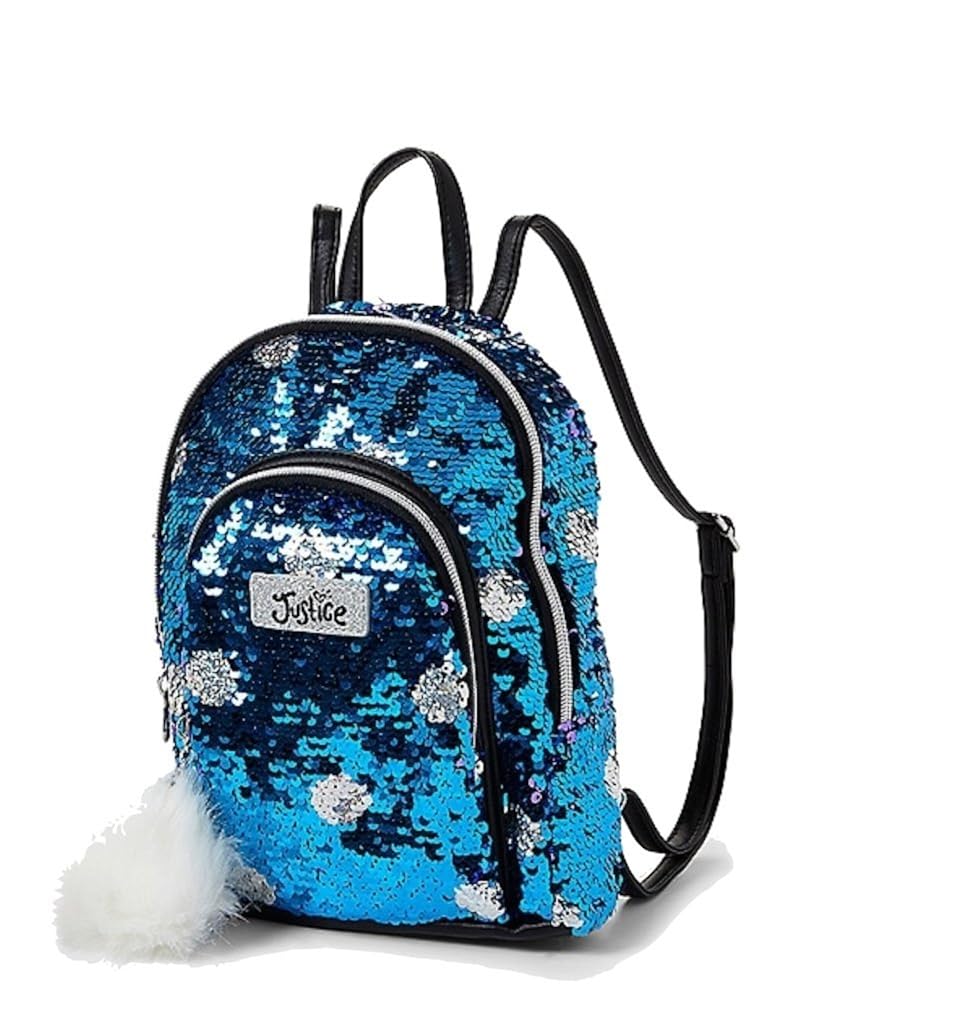 Buy Justice Mini Backpack Flip Sequin turquoise Blue Purple at Amazon.in