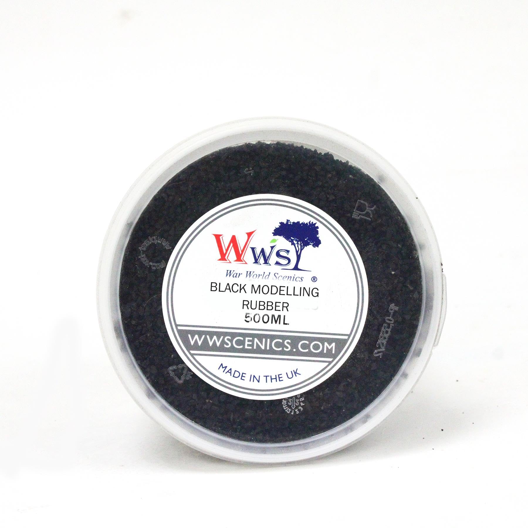 WWScenics Black Modelling Rubber | 500ml Tub | Wargame Scenery & Basing Material