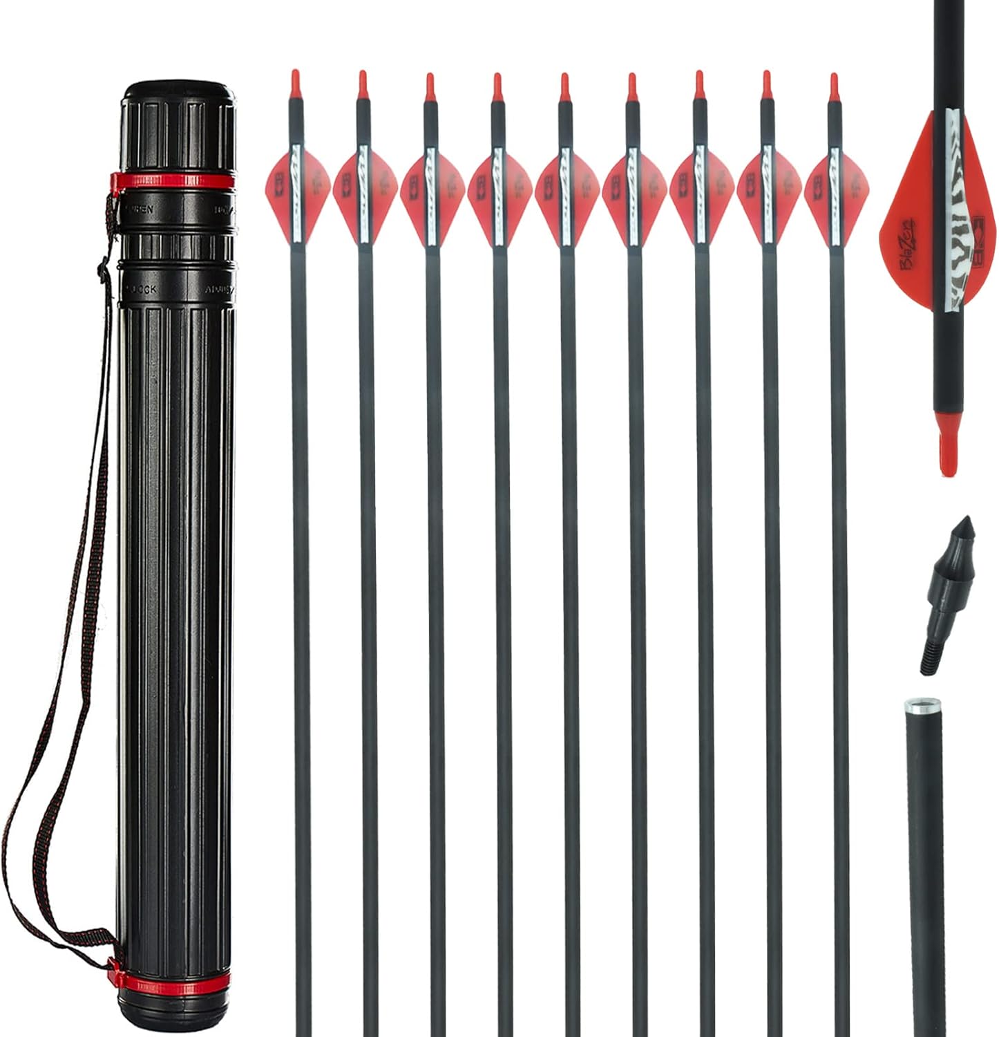 UUPA Pfeilspitzen Set - 12 Stück 100 Grain Für Bogenschießen Übung