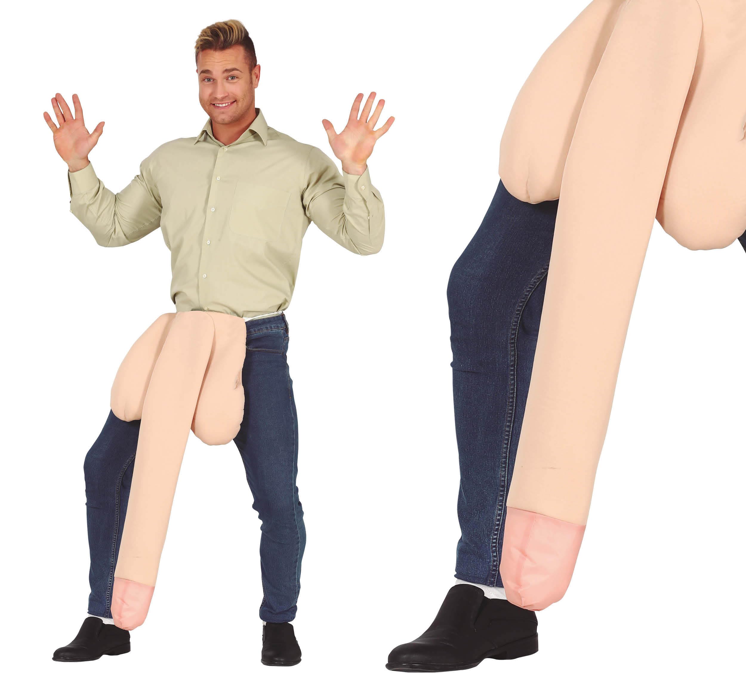 Pénis géant gonflable humour pour décoration de fête et soirée déguisée adulte - 4
