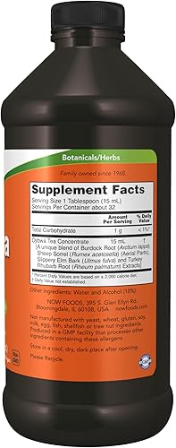 Miniatura 2 de NOW Suplementos, concentrado de té Ojibwa, 6 veces la fuerza del té Ojibwa preparado, concentrado de hierbas, 16 onzas