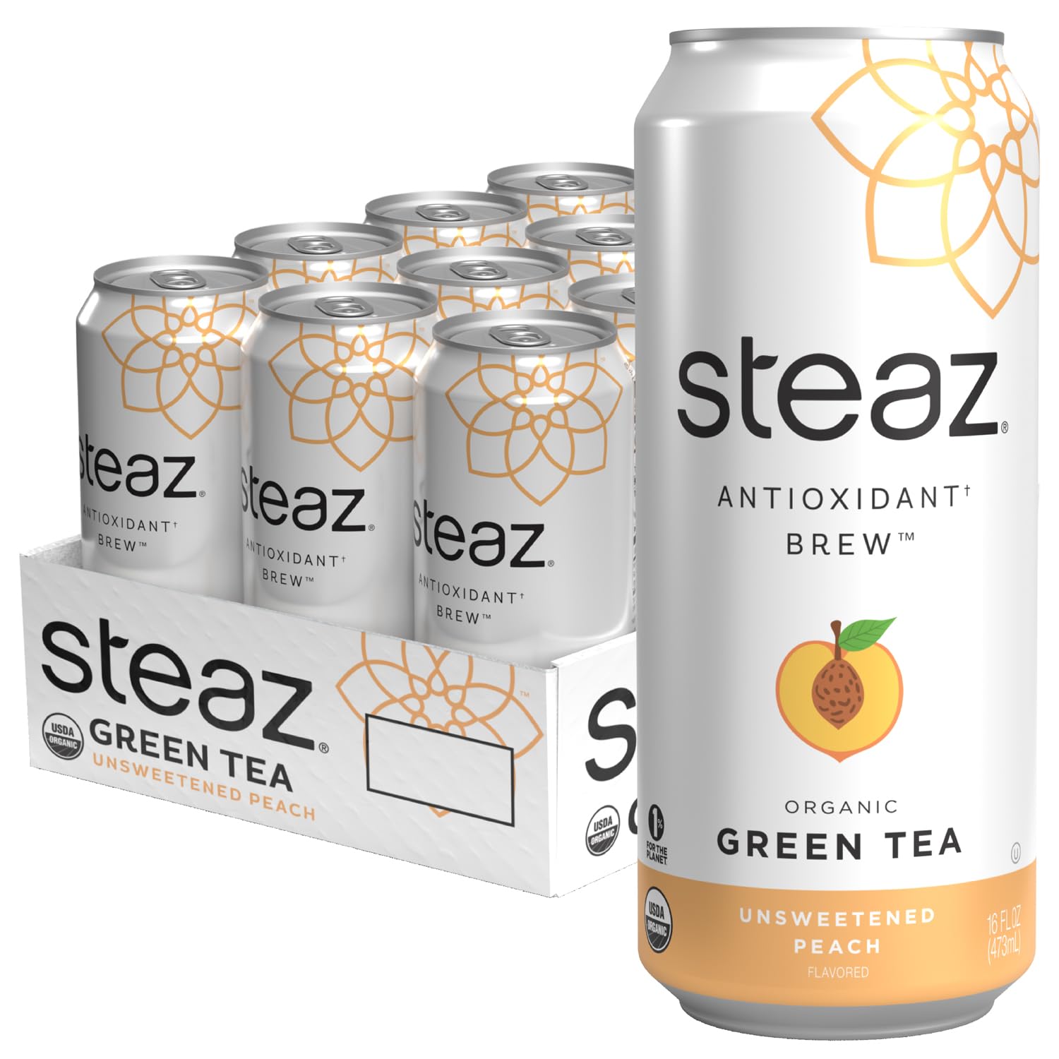 Amazon.com : Steaz Organic Peach Flavored Antioxidant Iced Brew