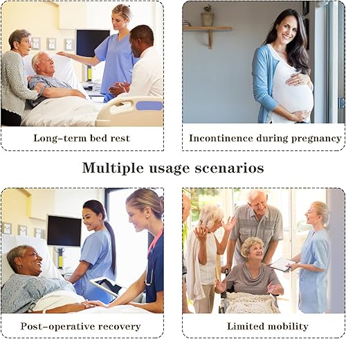 Miniatura 6 de Pañal de tela para adultos con estilo de tirar, reutilizable, lavable, para el cuidado de la incontinencia, ropa interior para mujeres, pantalones