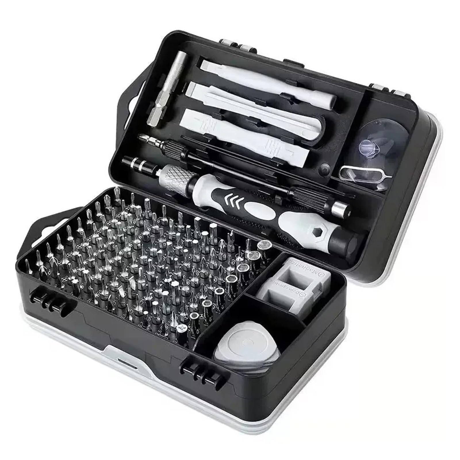 Juego de destornilladores magnéticos 115 en 1, puntas tuerca Torx for trabajos reparación PC y teléfonos portátiles