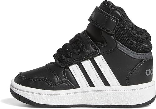 adidas Hoops 3.0 - Zapatos de baloncesto de perfil bajo para mujer, NegroBlancoGris