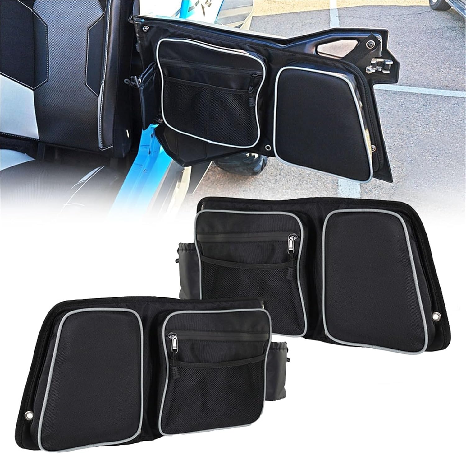 に適合するRZR XP 4 1000 2014-2023 RZR 900 2015-2023 リアドアバッグ