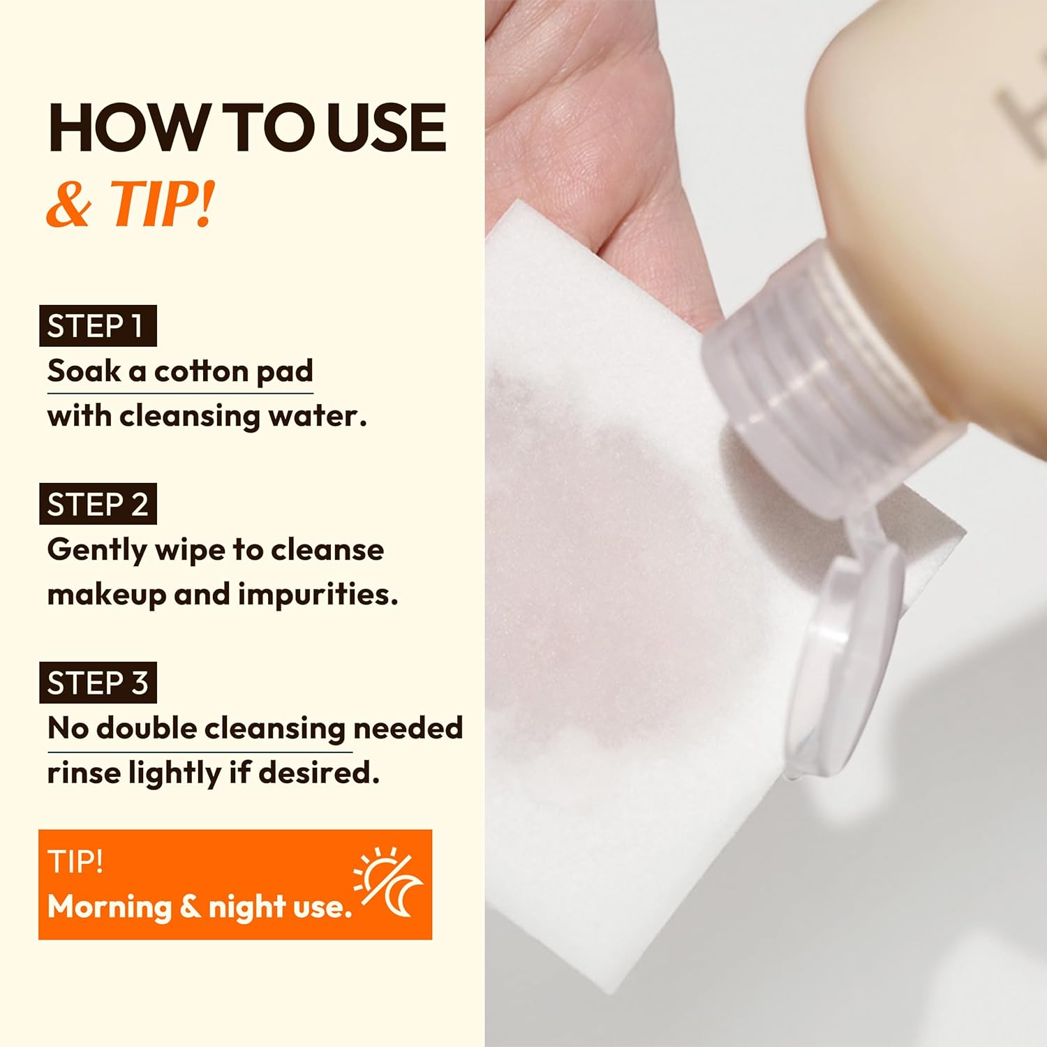 Mild But Deep Cleansing Water - Micellar Water Makeup Remover Oil Free Facial Cleanser for Sensitive Skin - Gently Exfoliates, Hydrates - Korean Skincare, 10.14 fl.oz. - Image 6