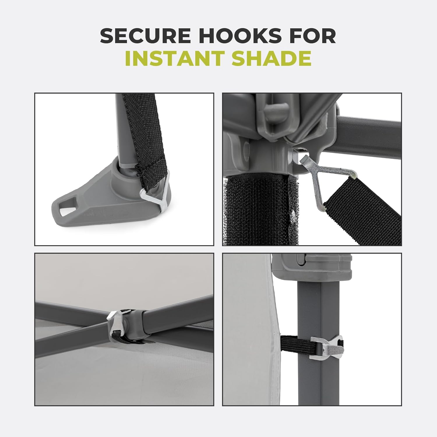 CORE Sunwall for Straight Leg Pop Up Canopy Tent – Fits 10x10 and 13x13 CORE Models | Removable Sidewall to Block Sun, Wind, and Rain | UPF 50+ Sun Protection