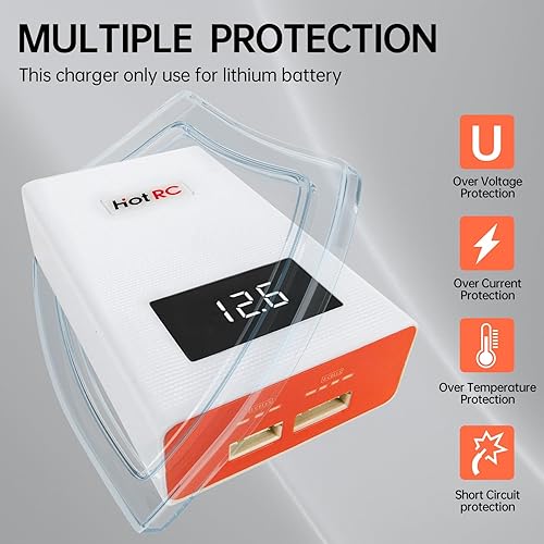 Miniatura 4 de Lipo - Cargador de batería de 40 W 3S-4S RC 11.1 V14.8 V, cargador RC Lipo descargador para baterías Lipo 3S 4S, cargador de equilibrio RC Lipo para