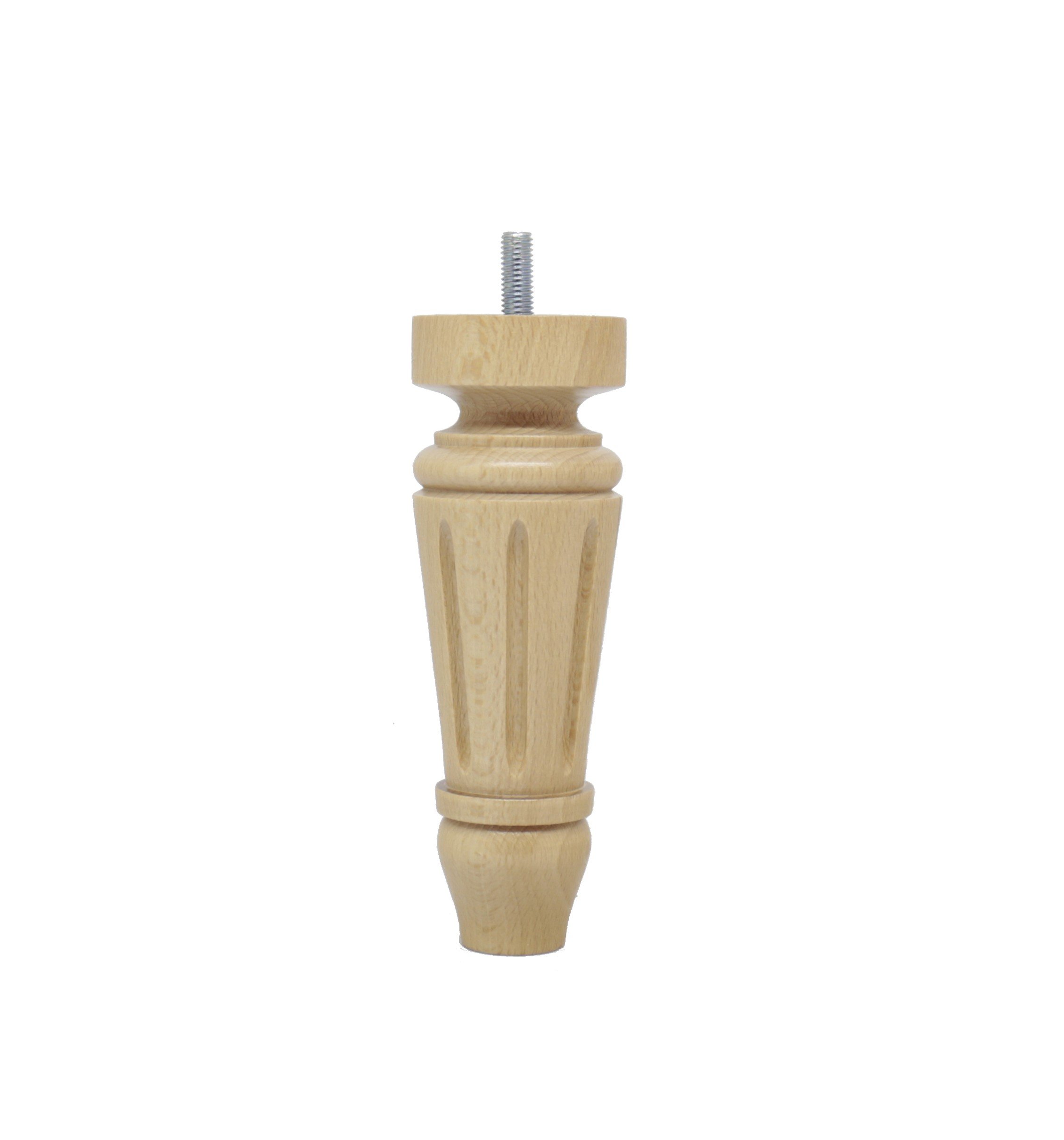 La Fabrique de Pieds Set of 4 Bed Legs, Wood, Light Varnished, 15 x 5 x 5 cm