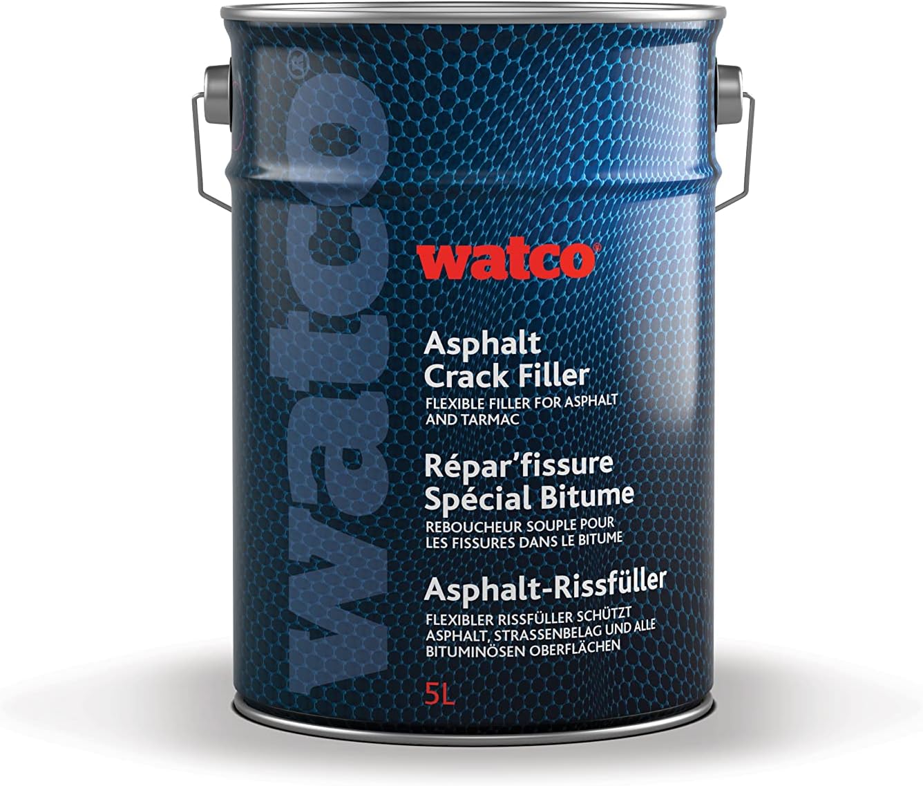 Watco Asphalt Crack Filler - Flexible rubberised bitumen formula, for repairing and filling cracks in old asphalt and tarmac