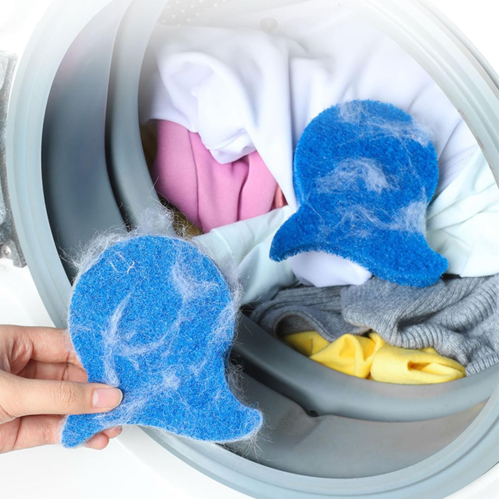 PetPhindU Tierhaarentferner Waschmaschine Katzenhaarentferner Fusselball für Waschmaschine Anti fusselbälle Waschmaschine Katzenhaarentferner Waschmaschine für Die Waschmaschine (20,8cm x 8cm x 2cm)