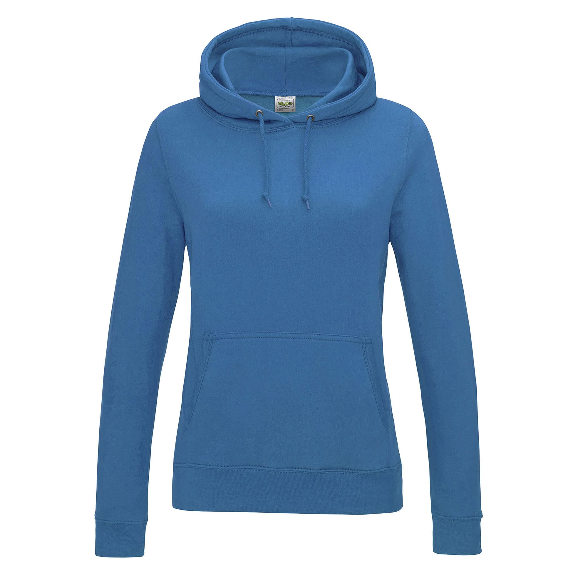 Just Hoods Women's Bleu Hooded Sweatshirt College