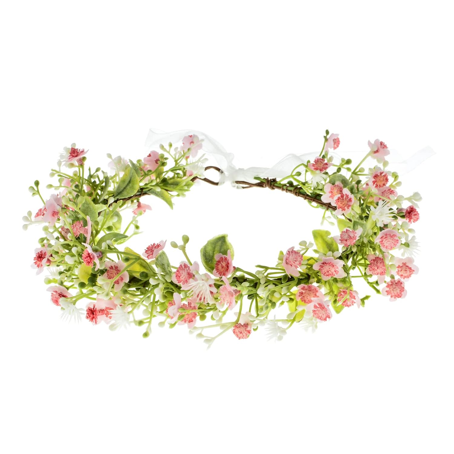 ridal Flower Crown Women Rose Floral Headband Maternity Photo Prop Baby Shower Leaf Hair Wreath (Pink) ridal Flower Crown Women Rose Floral Headband Maternity Photo Prop Baby Shower Leaf Hair Wreath (Pink)