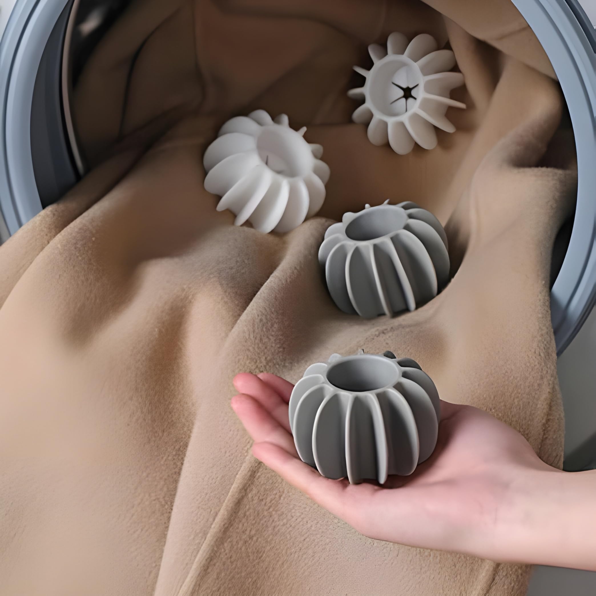 Laundry Ball for Washing Machine Silicone Dryer Balls Reusable Scrubbing Small Balls Cleaning and Care Ball to Prevent Wrinkling and Tangling of Clothes Washer Balls-pack of 10