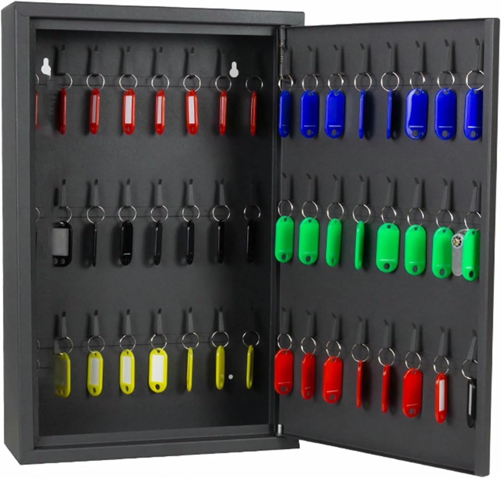 Cajas grandes para guardar llaves de casa con ganchos de pared y armario seguro