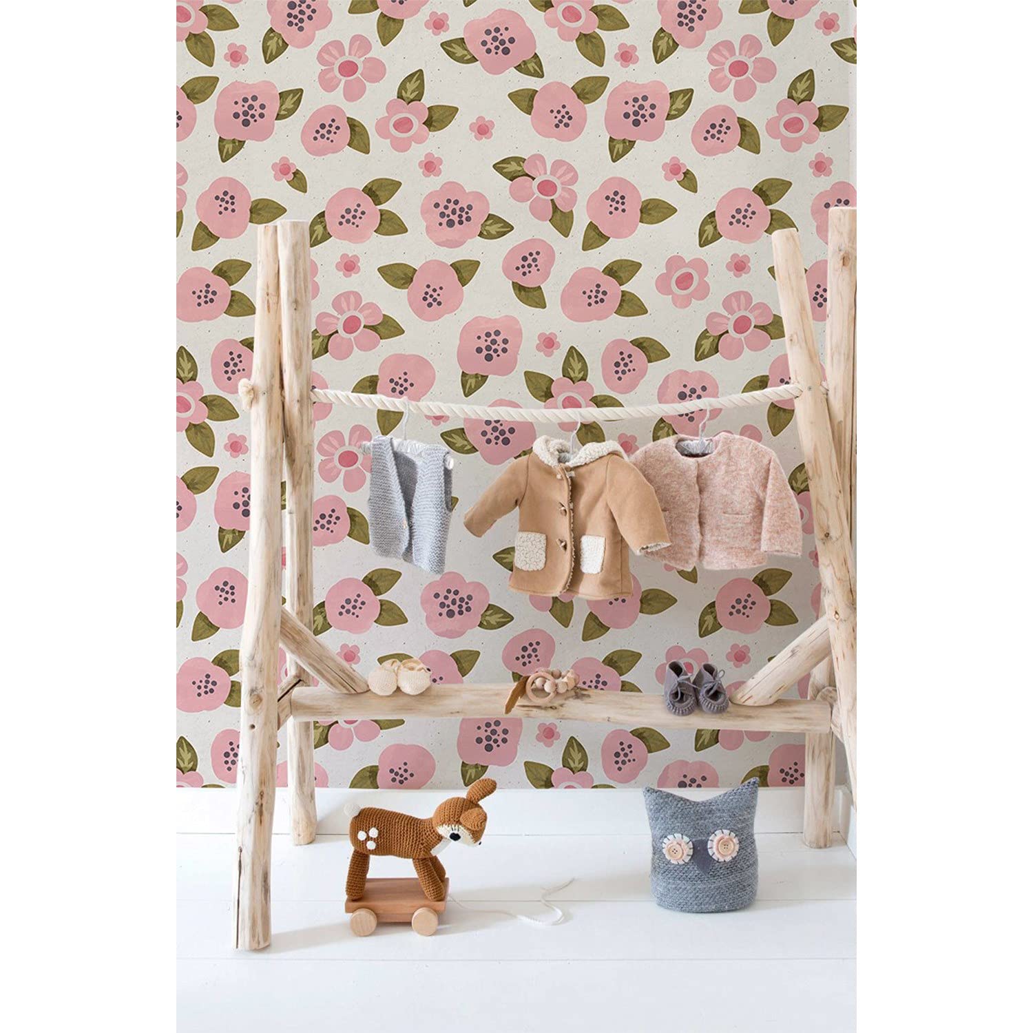 Papier peint fleurs florales : transformez un mur blanc avec le latex 250x250
