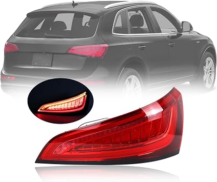 Right LED Tail Light for Audi Q5 2013 2014 2015 2016 2017 8R0945094D 8R0945093D Yellow Signal