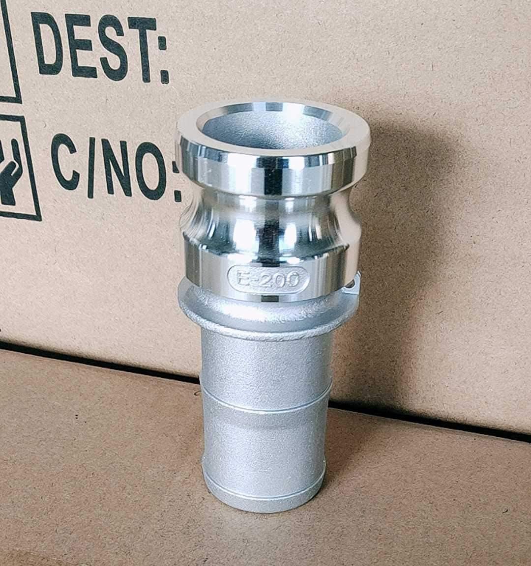 Quafwia 2 pcs Aluminum 2 inch camlock Fittings Type E Cam & Groove Hose Fittings, 2 inch cam Lock Fittings Male Adapter x 2" Hose Shank cam Lock Fittings 2 inch camlock Coupling : Industrial & Scientific