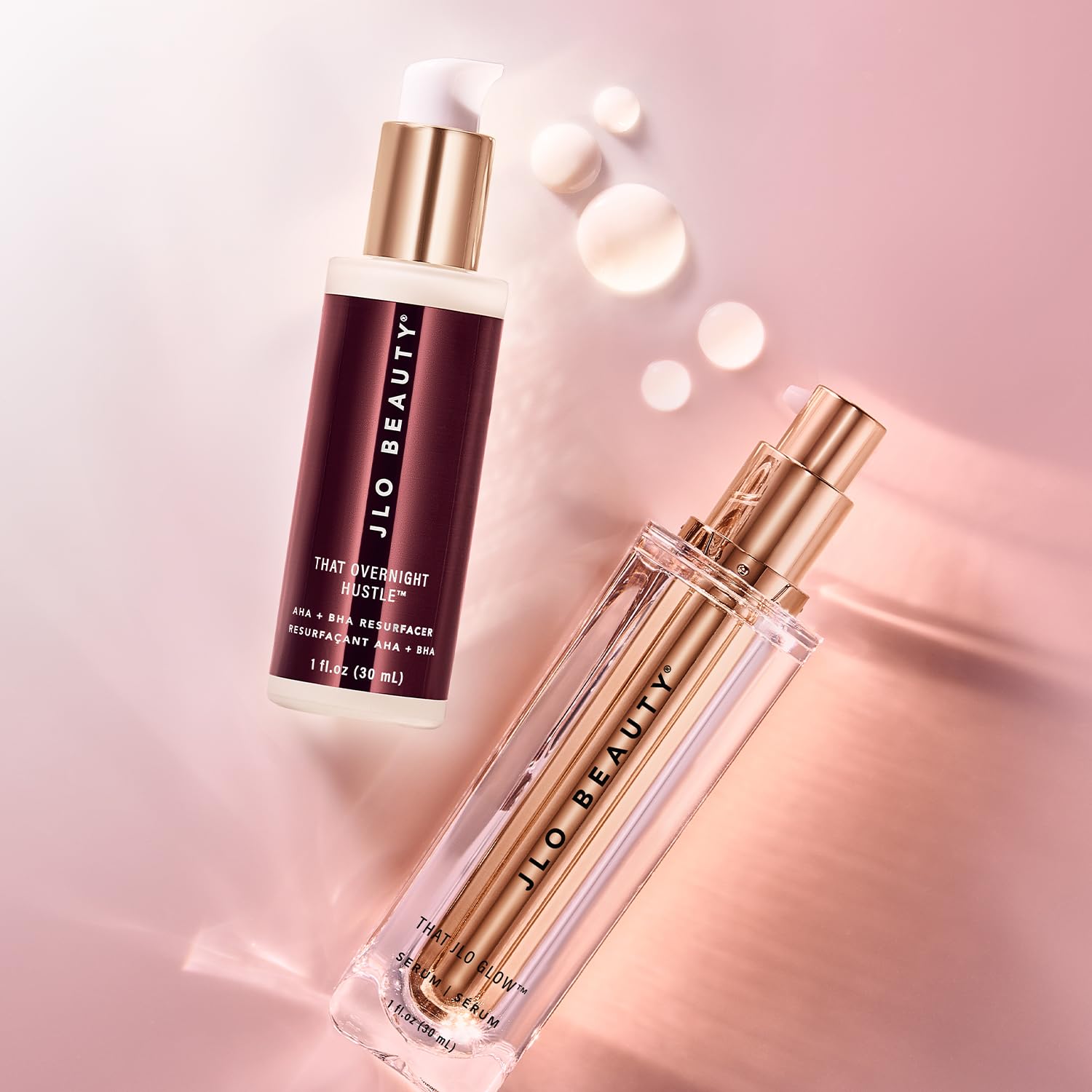 JLO BEAUTY Face Serum Set for Day & Night, Firming, Hydrating & Exfoliating Skincare with AHA, BHA & Hyaluronic Acid, Anti Aging Facial Serum, Skin Care Gift Set for Women, Travel Size, 1 Fl Oz Each - Image 9