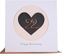 Vista 7 de Camellia Bees Tarjeta de aniversario de boda para ella él, tarjeta de aniversario hecha a mano para esposa, marido, pareja (60º)