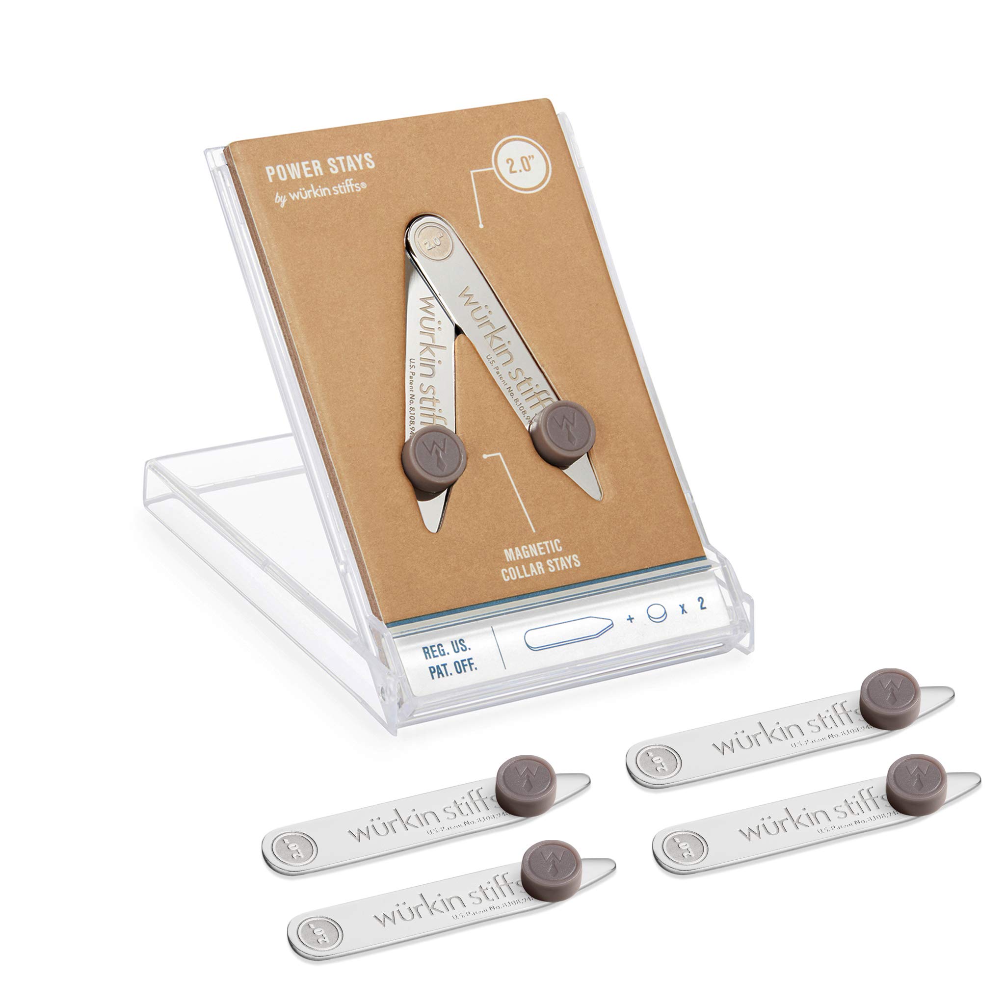 Wurkin Stiffs 3-Pair Power Stays Magnetic Collar Stays