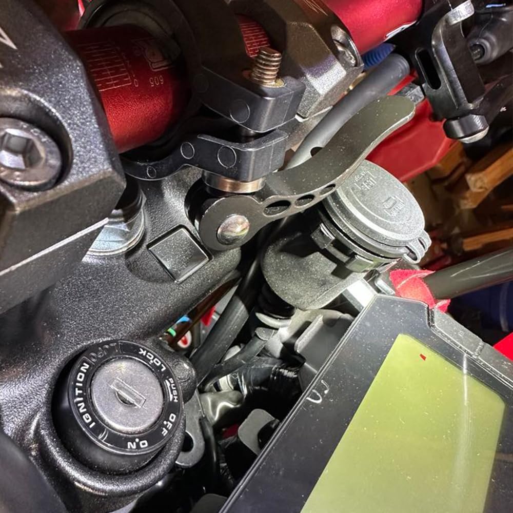 Motorcycle Adapter Accessory Kit Wiring Harness + Mount Bracket Compatible with Honda CRF300L / CRF300LS / CRF300L Rally (2021-current)