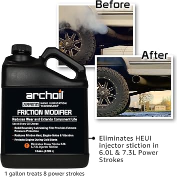 Archoil AR9100 Oil Additive (1 Gallon) for All Engines - Power Stroke Stiction Treatment, Friction Modifier, Anti-Wear Protection