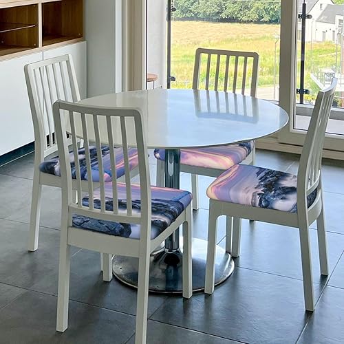 Miniatura 2 de Lighthouse Dining Chair Cushion Covers Removable Washable Forros para sillas de comedor Reusable Kitchen Chair Covers for Dining Room Set of 2